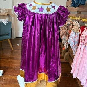 Purple and Gold Starry Kids Costume